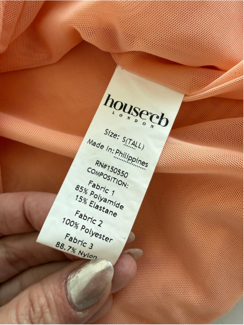House of CB Juno Sorbet Corset Mini Dress Size S Tall - Picture 11 of 14